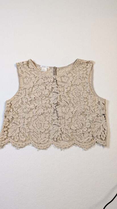 Jenny Yoo Collection Tops - Jenny Yoo Collection Floral Lace Crop Top Tank small
